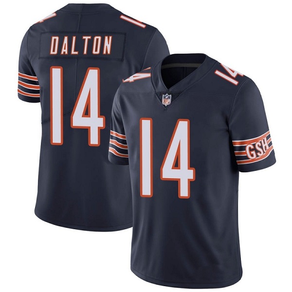 Men's Chicago Bears #14 Andy Dalton Navy NFL Vapor untouchable Limited Stitched Jersey Men's Chicago Bears #14 Andy Dalton Navy NFL Vapor untouchable Limited Stitched Jersey